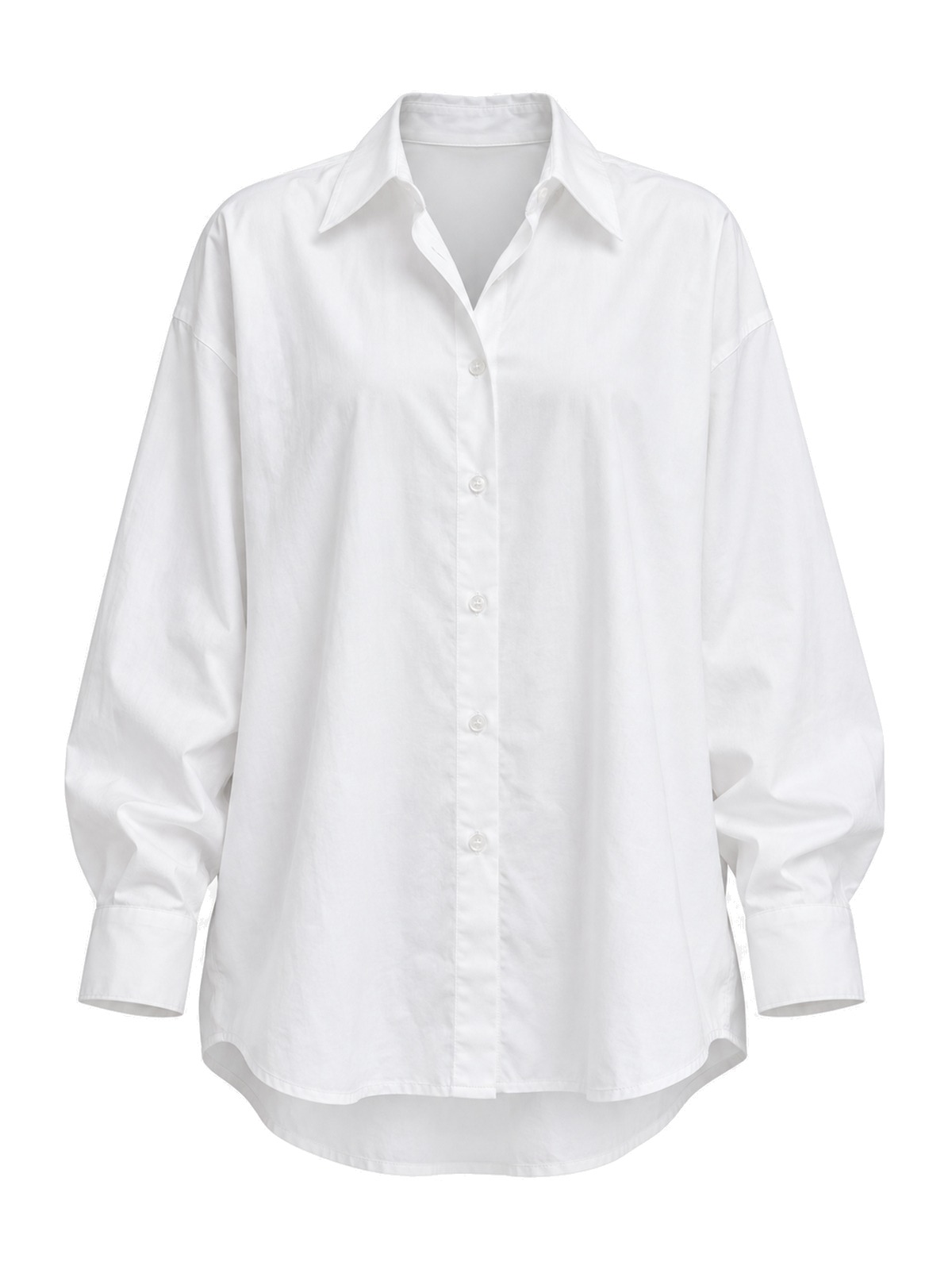 Camisa ampla de algodão