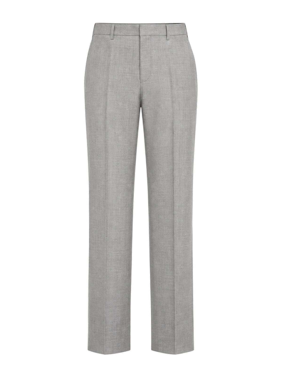 Calça reta de lã fria
